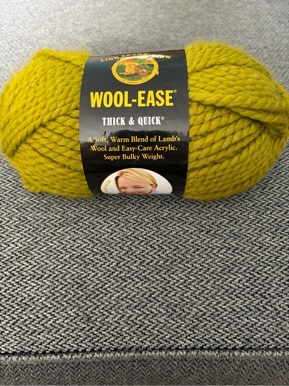 Lion Brand Yarn Wool-Ease Thick & Quick Yarn, One Skein